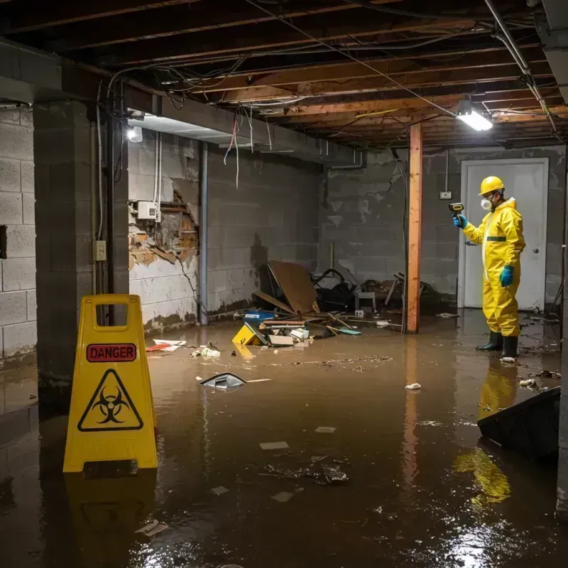 Flooded Basement Electrical Hazard in Aitkin, MN Property